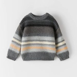 MULTICOLOR CABLE-KNIT SWEATER
